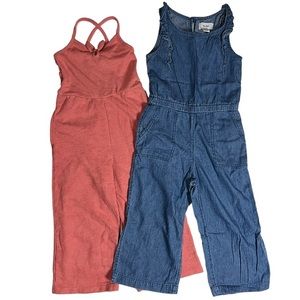2 Girls Rompers Sz Extra Small